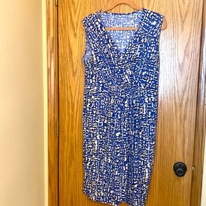 Charter Club faux wrap dress size Large